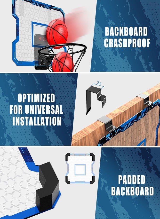 Antaha Basketball Hoop Indoor, Mini Basketball Hoop Over The Door with Scoreboard, Basketball Toys Gifts for 5 6 7 8 9 10 11 12 Year Old Boys Girls - Image 5