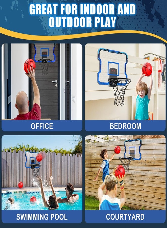 Antaha Basketball Hoop Indoor, Mini Basketball Hoop Over The Door with Scoreboard, Basketball Toys Gifts for 5 6 7 8 9 10 11 12 Year Old Boys Girls - Image 3