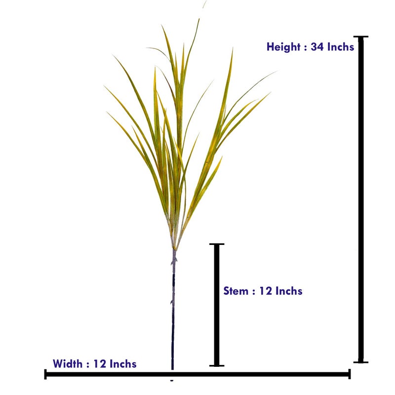 DecoreBugs DecoreBugs Artificial Lemon Grass Sticks Set of 2 Without Pot Height 34 Inchs  - Image 4