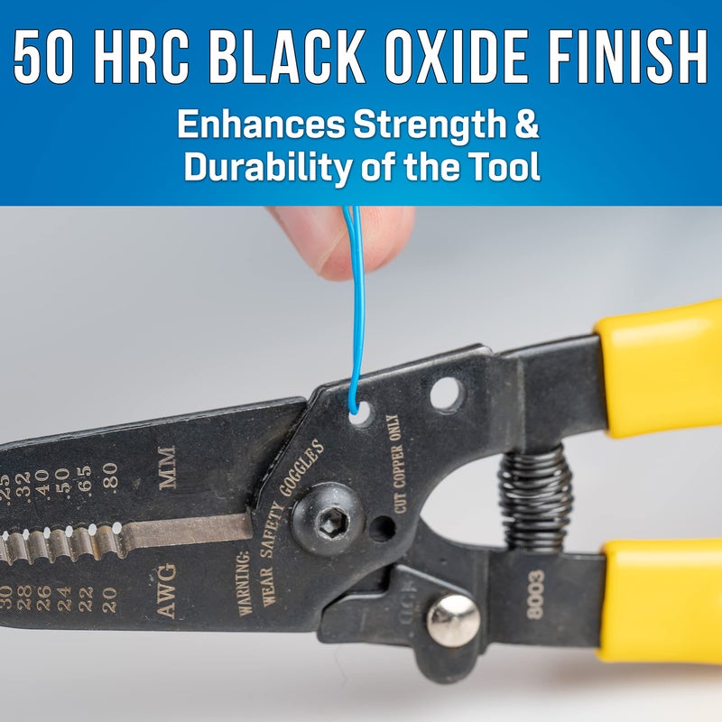 Jonard Tools JIC-2030 20-30 AWG Wire Stripper and Cutter, 6-3/4" Length, 1 Count (Pack of 1) - Image 4