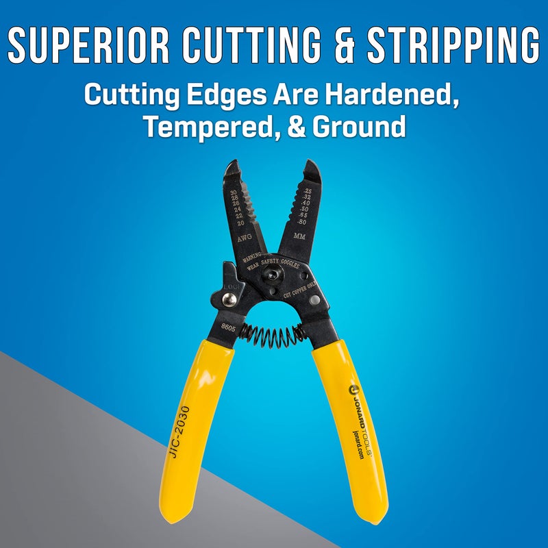Jonard Tools JIC-2030 20-30 AWG Wire Stripper and Cutter, 6-3/4" Length, 1 Count (Pack of 1) - Image 5