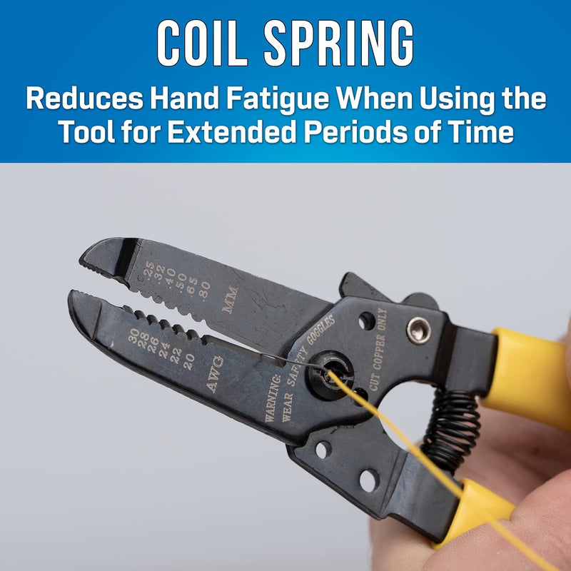 Jonard Tools JIC-2030 20-30 AWG Wire Stripper and Cutter, 6-3/4" Length, 1 Count (Pack of 1) - Image 2