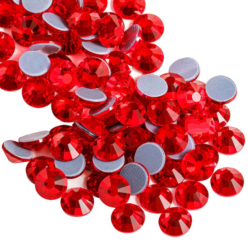 Beadsland Hotfix Rhinestones 288pcs Flatback Crystal Rhinestones for Crafts Clothes DIY Decorations Light Siam SS30 6365mm