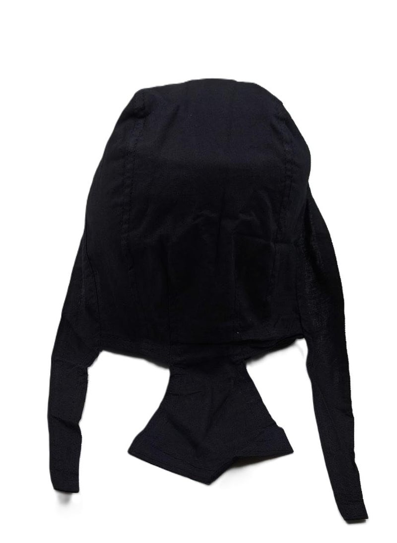 Zacharias Anti Pollution Head Scarf/Bandana for Cycling/Biking Under Helmet (Pack of 5) (Light Cotton) Black - Image 2
