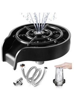 Arabest Glass-Rinser for Kitchen-Sink-Glass-Washer Cup-Washer for Sink-Cup-Rinser-Sink-Attachment - Cup-Cleaner-Sink-Bottle-Washer, Black  - Image 1