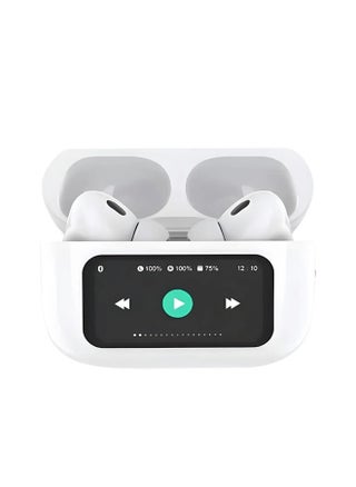 Multifunctional Airphone have a touch screen control and display. Compatible with all mobile phones and dual wireless systems. It has a noise cancellation feature with an application to control it. White color - pzsku/ZFF03FB9C201C5A61ECEFZ/45/_/1738004227/03e25551-5cec-4f15-bb76-520b87c88935