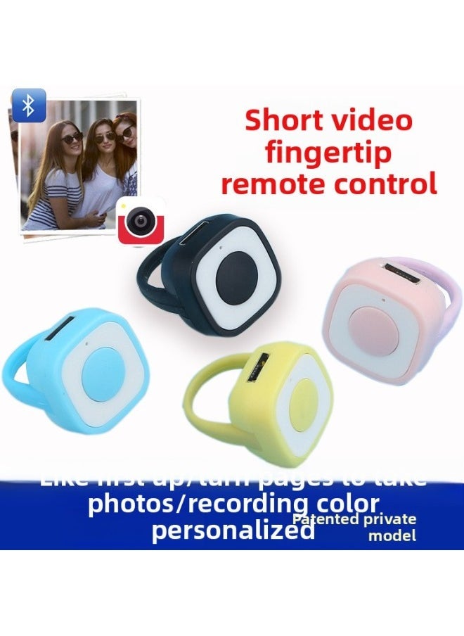 Explosions Lazy Fingertip Remote Control Trembles Mobile Phone Short Video Bluetooth Page Turning Praise Selfie Video Recorder-Color:ZL-01-single Bond-pure Black - Image 3