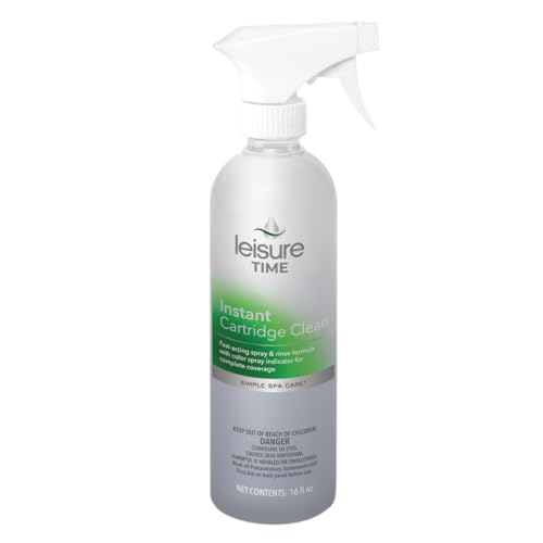 LEISURE TIME Spa S Maintenance Instant Cartridge Clean, Spa and Hot Tub Cleaner, 1 Pt - Image 1