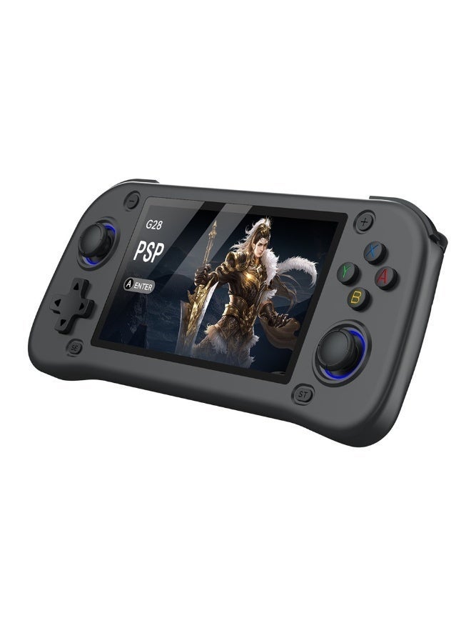 JAJEEK G28 64GB Handheld Game Console – 4.3 Inch HD IPS Screen Retro Gaming Device | Portable Pocket Video Game System with Classic Games, Rechargeable Battery & Smooth Controls – Black - Image 1