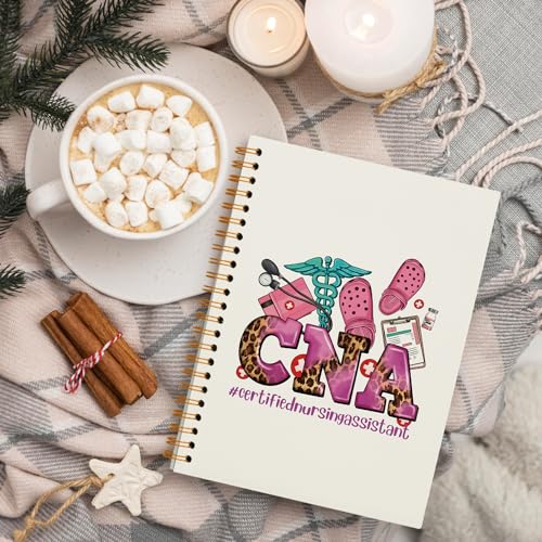 QUICQOD CNA Gifts Notebook, Medical Journal, Medical Assistant Accessories Gifts for Women,Nursing Student Graduation Gifts,Retirement Gift,Hardcover Spiral Notebook 5.5x8.3 - Image 4