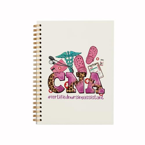 QUICQOD CNA Gifts Notebook, Medical Journal, Medical Assistant Accessories Gifts for Women,Nursing Student Graduation Gifts,Retirement Gift,Hardcover Spiral Notebook 5.5x8.3 - Image 1