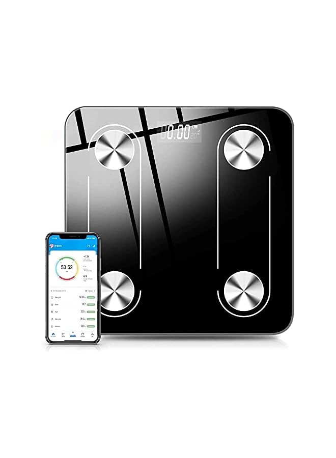 promass Body Fat Scale, Smart Bluetooth 4.0 Digital Body Scale, 70 Related Data Composition Analyzer Compatible with IOS and Android Apps - Image 1