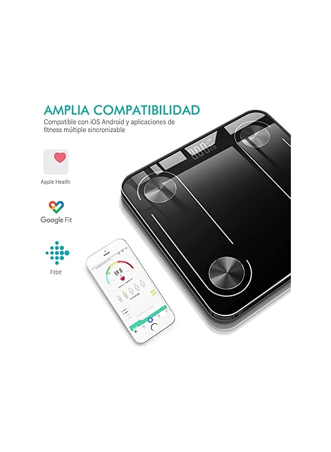 promass Body Fat Scale, Smart Bluetooth 4.0 Digital Body Scale, 70 Related Data Composition Analyzer Compatible with IOS and Android Apps - Image 3