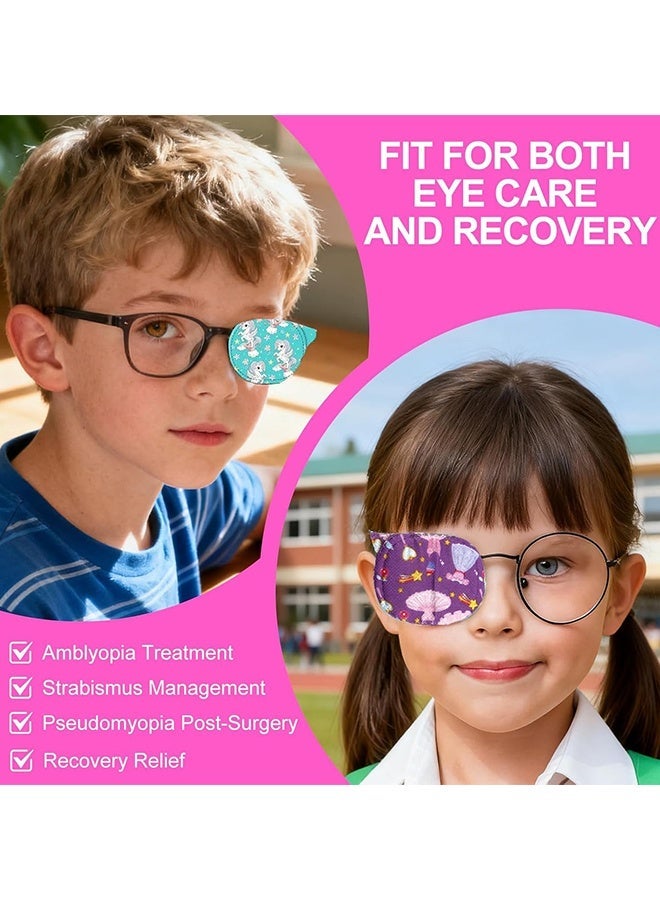 Wffo 10Pcs Eye Patch for Kids | Soft Adjustable Eye Patches for Lazy Eye | Eyepatch for Glasses Fits Right & Left Eyes | Ideal for Amblyopia & Strabismus Therapy - Image 5
