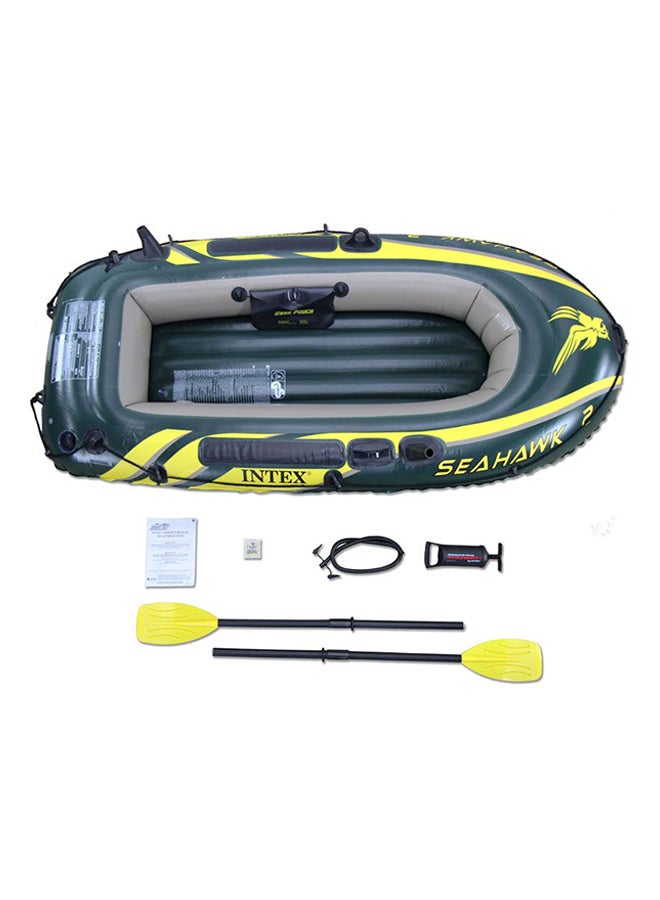 INTEX Seahawk 2 Fishing Boat Set With Oars - Image 1