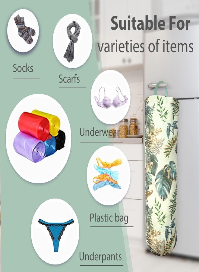 SYIPO Plastic Bag Holder, Reusable Grocery Bag Organizer, Wall Mount, 1 Pack, Small Forest - Image 3