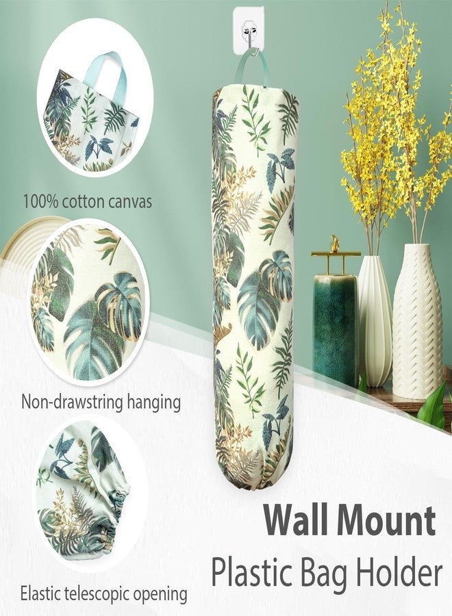 SYIPO Plastic Bag Holder, Reusable Grocery Bag Organizer, Wall Mount, 1 Pack, Small Forest - Image 4