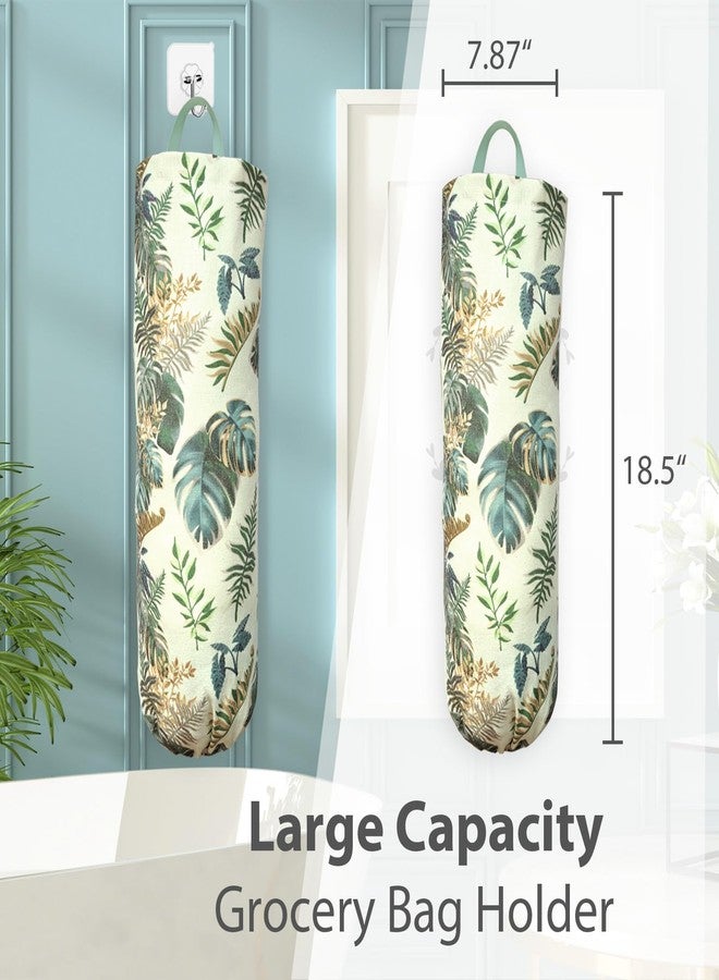 SYIPO Plastic Bag Holder, Reusable Grocery Bag Organizer, Wall Mount, 1 Pack, Small Forest - Image 2