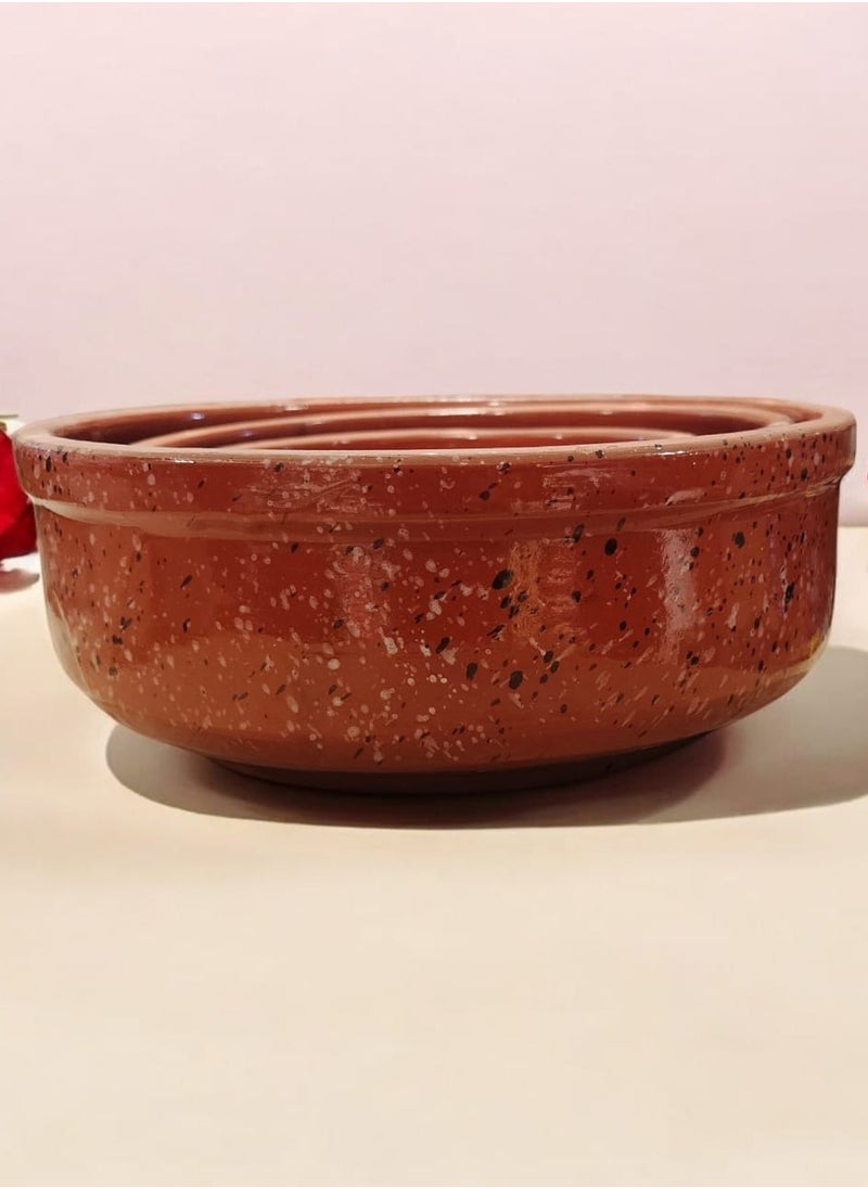 Generic A set of 3 pottery and porcelain trays and pans in different sizes, handmade and oven-safe.  - Image 2