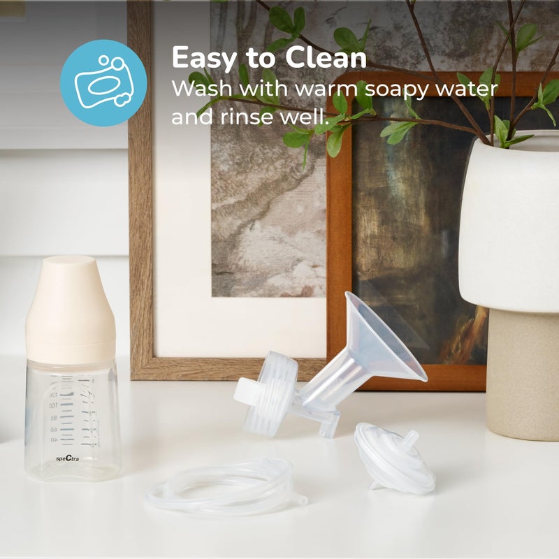 Spectra - Premium Breast Milk Pump Accessory Kit with Baby Bottles - Medium 24mm - Breast Pump Accessories - Image 5
