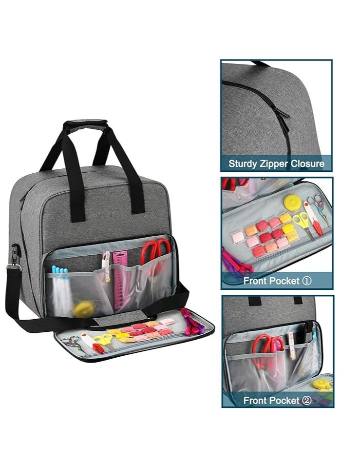 General - Overlocker Bag Carry Case, Overlocker Machine Protective Case with Shoulder Strap and Compartments for Power Cable and Thread, Travel Storage Bag, Large, Waterproof, 15*14*11.4 inches - Image 1