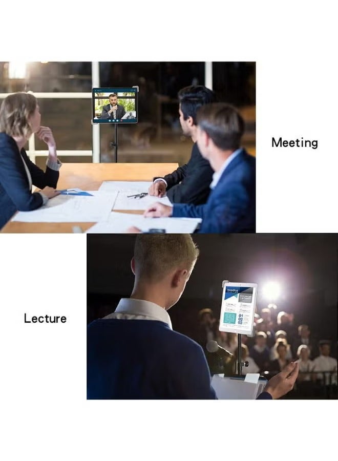 JAJEEK "Tablet Holder Stand – Adjustable Floor Stand with Tripod Base, Height Adjustable, Universal Tablet Stand for 7-13 Inch Tablets, Perfect for Video Calls, Streaming, Home Use, and Presentations" - Image 3