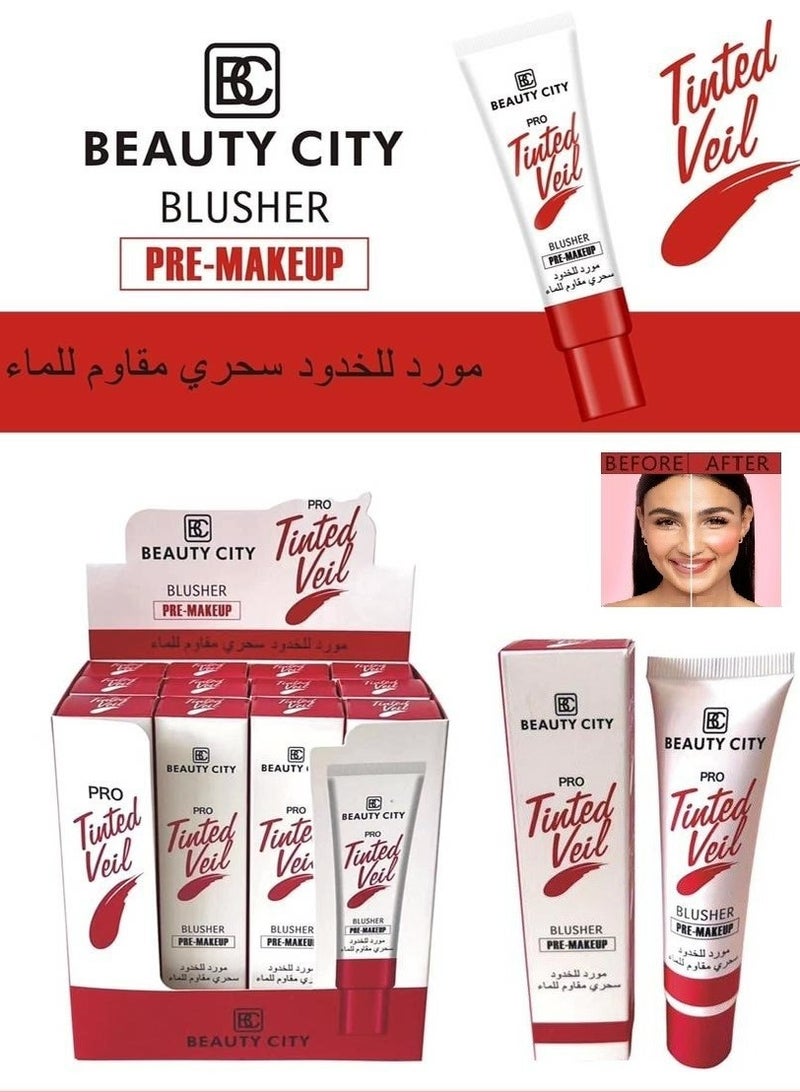 Beauty City Pro Tinted Veil Blusher Pre-Makeup 2247  - Image 4