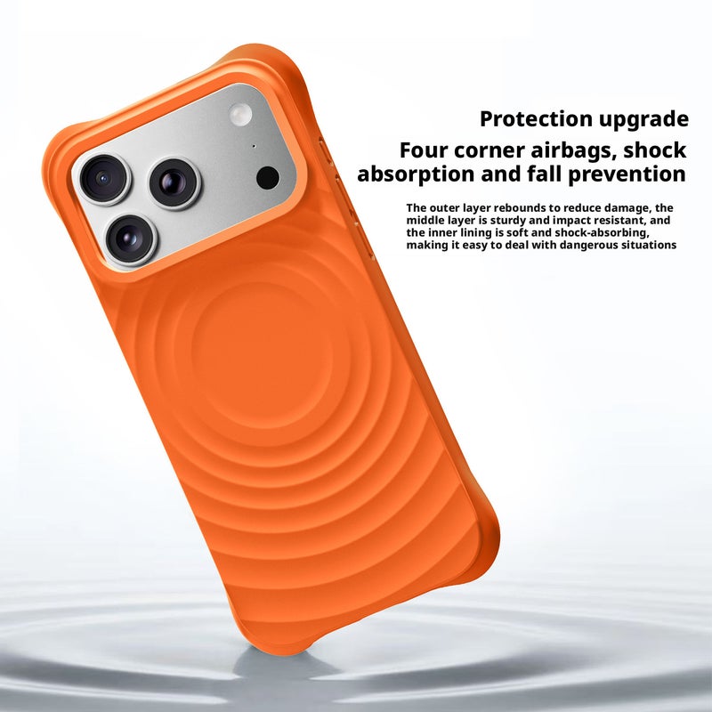 غطاء سيليكون سائل مغناطيسي لـ iPhone 17 Pro Max، مضاد للبصمات ومقاوم للصدمات - Image 4