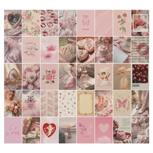 97 Decor Coquette Room Decor - Coquette Wall Collage Kit, Coquette Aesthetic Room Decor, Pink Vintage Coquette Decor, Coquette Wall Art Prints, Coquette Posters for Girl Bedroom Decorations (4x6) - Image 1