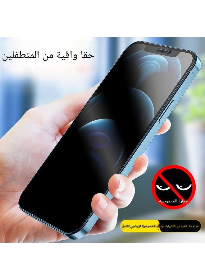 【17Promax】Privacy Screen Protector−Easy Fit 9H Tempered Glass, Auto-Alignment, Anti-Scratch, Smudge-Resistant, Bubble-Free, Durable Edge-to-Edge Coverage,  Privacy Peep Protection - Image 5