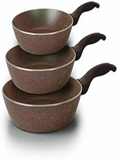 TRUEVAL Trueval Plus 3-piece frying pan set,18-22-28 CM 3mm thickness, luxury 