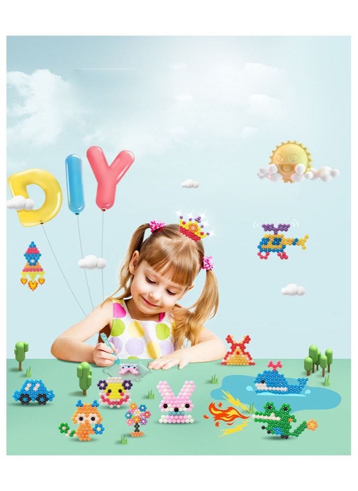 Variety of water mist magic beads splicing to make water-soluble beans children's DIY toys