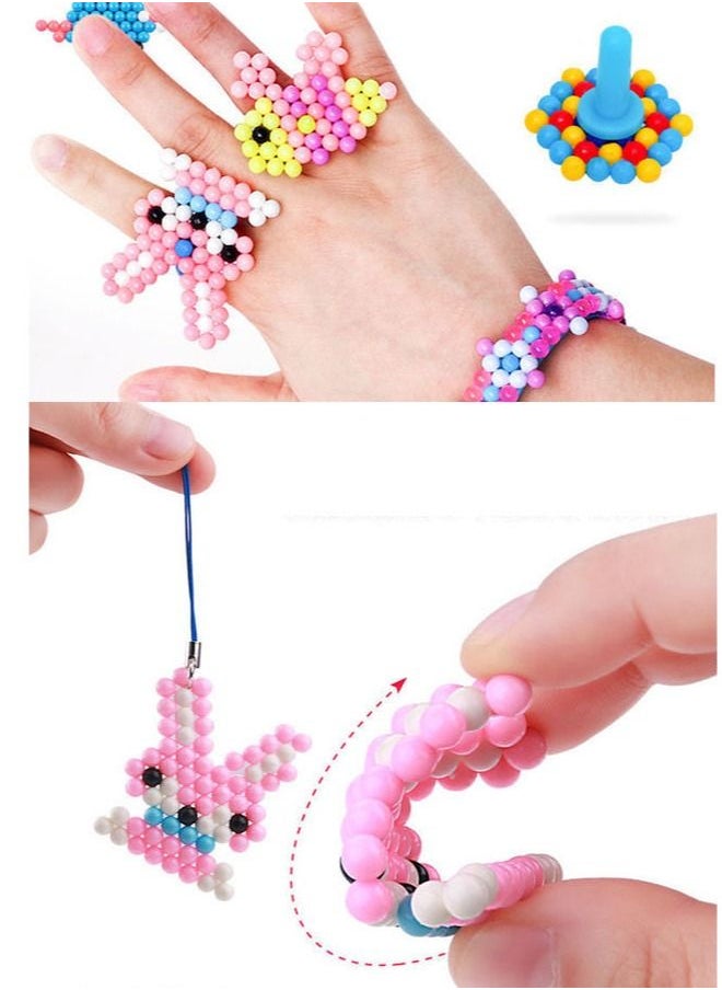 Variety of water mist magic beads splicing to make water-soluble beans children's DIY toys