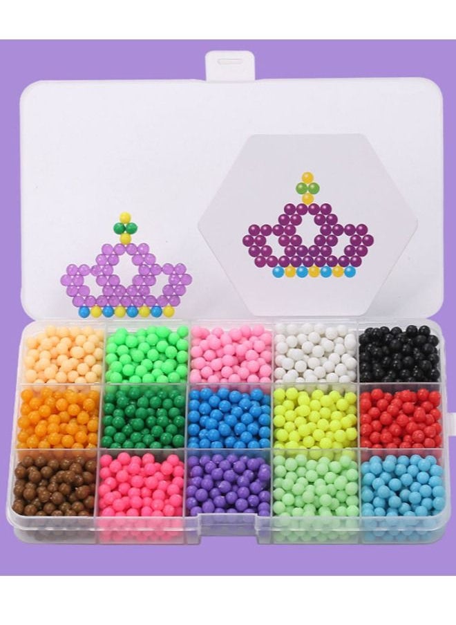 Variety of water mist magic beads splicing to make water-soluble beans children's DIY toys