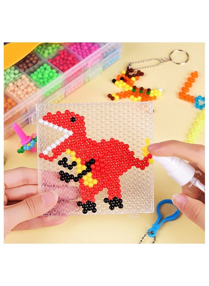Variety of water mist magic beads splicing to make water-soluble beans children's DIY toys