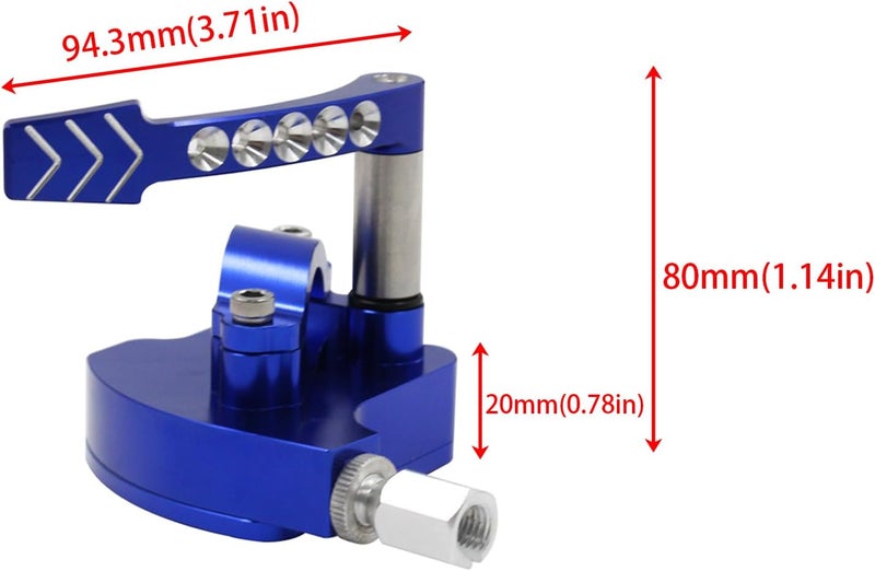LVOUP 7/8 Universal Billet Throttle Thumb Assembly - Image 2