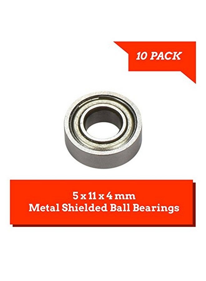 Apex RC Products 10 Pack 5x11x4mm Metal Shielded Ball Bearings MR115ZZ - Apex RC Products #1925M  - Image 2