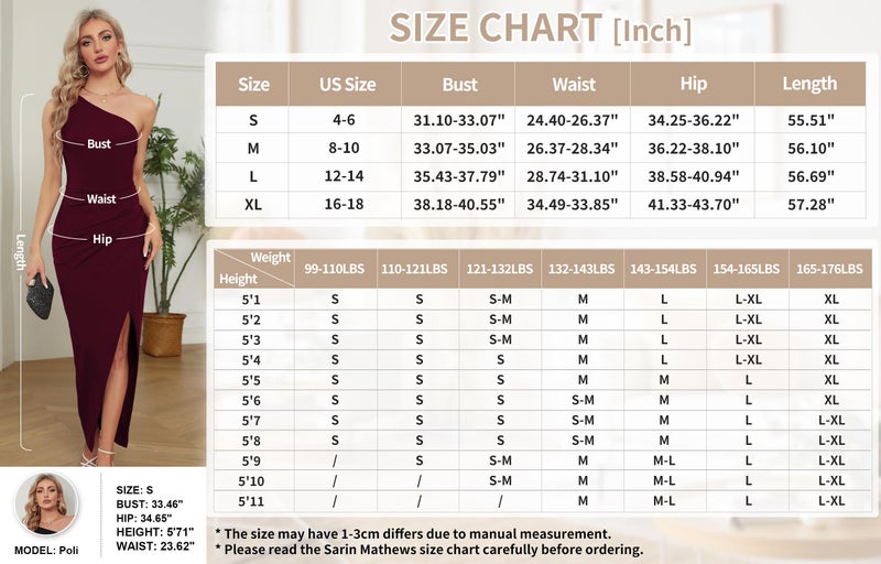Sarin Mathews Womens One Shoulder Long Formal Dress Sexy Summer Sleeveless Bodycon Ruched Wrap Split Cocktail Dresses Burgundy L - Image 5