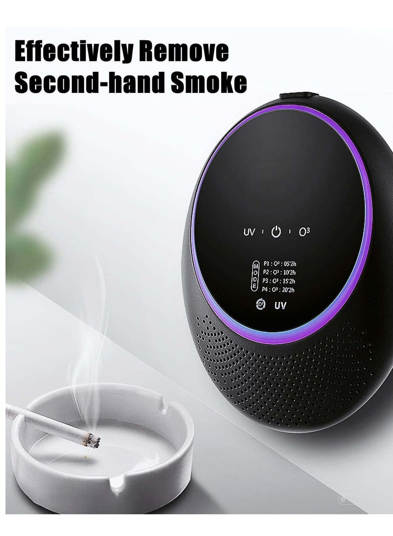 كاست ويف مزيل روائح الحيوانات الأليفة الذكي، جهاز إزالة الروائح بالأوزون، مولد أوزون محمول ببطارية 10000 مللي أمبير/ساعة، مزيل روائح للمنزل، مزيل روائح الغرف للحيوانات الأليفة، الخزانة، المرحاض - Image 4