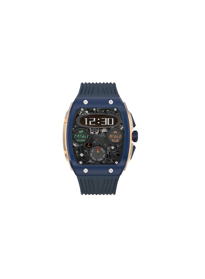 Jeebel Titan Series Smart Watch – 1.76” HD Touchscreen, Health & Fitness Tracking, Waterproof, Bluetooth Calling, with Dedicated App and Premium Design - Blue - Image 2