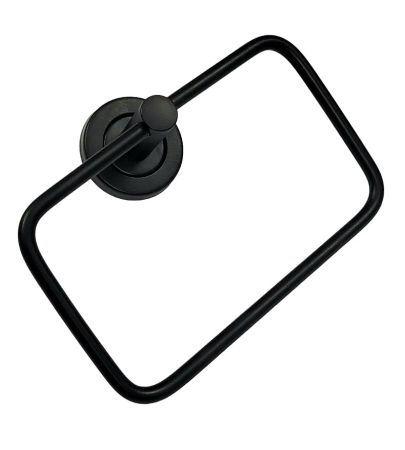 Proniks Stainless Steel Towel Rack for Bathroom/Napkin Holder/Napkin Hanger (Square Towel Ring). - Image 2