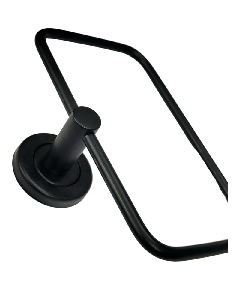 Proniks Stainless Steel Towel Rack for Bathroom/Napkin Holder/Napkin Hanger (Square Towel Ring). - Image 3
