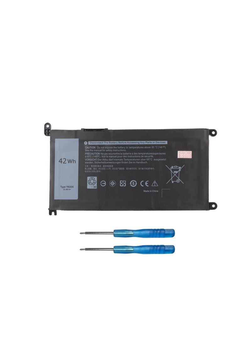 Terabyte Laptop Battery Replacement YRDD6 42WH for Dell Inspiron 15 3000 5000 7000 Series, 3501 3582 3583 3584 3593 5584 5585 5590 5591 5593 5594 5598 7586 Laptop, SORANDY9R0TO1SK8H - Image 1