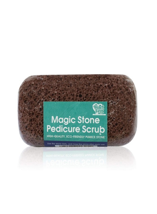 HartFelt Magic Pumice Stone For Feet Callus Removal Easy To Use Foot Scrubbing Stone For Removing Dead Skin From Heels Toes And Feet Chemicalfree Foot Exfoliator Pedicure Essential - Image 1