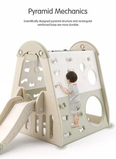 JSAITOYS Indoor Children Multifunctional Climbing Frame Plastic Slide and Swing for Kids  - Image 2
