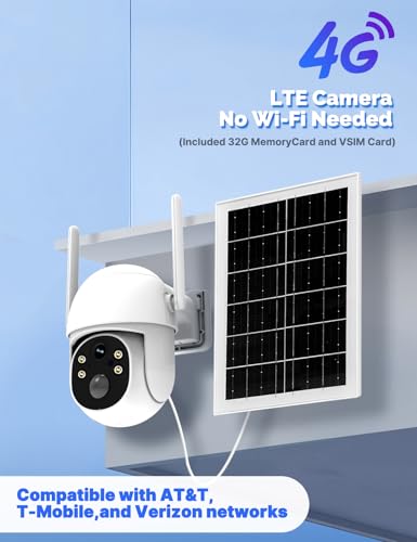 MOES 4G LTE Cellular Solar Security Camera Lifetime Free Unlimited Data 2K Wireless Outdoor Surveillance Color Night Vision AI PIR Motion Sensor Detection Builtin VSIM Card 32GB Storage - Image 3