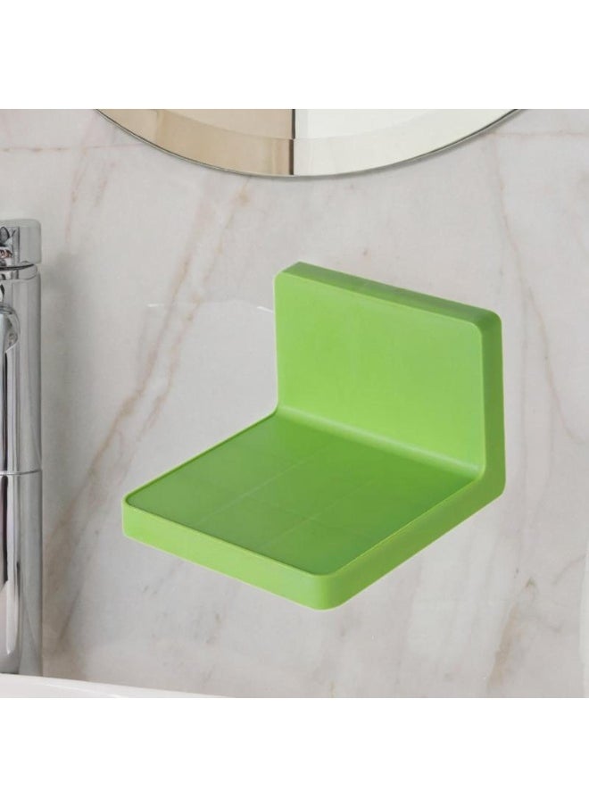 Mordely Small Shelf for Wall - Adhesive Wall Rack, No-Drill Wall Shelves | Small Shelf for Wall with Strong Adhesive, No Drilling Required, Multifunctional Wall Shelves for Kitchen, Bathroom, and Bedroom  - Image 2
