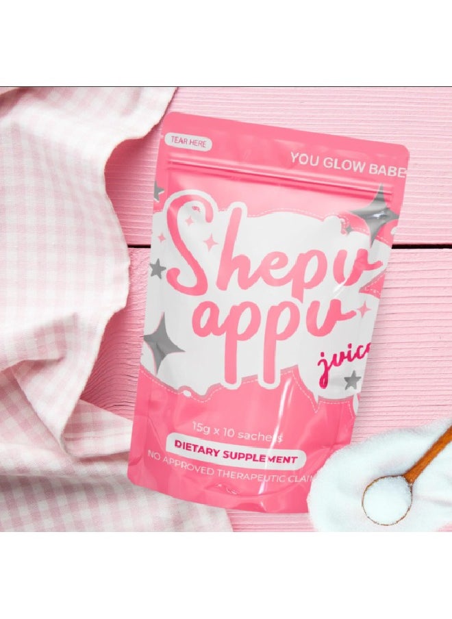 You Glow Babe You Glow Babe Shepu Appu  Juice 15 gm x 10 sachets  - Image 2