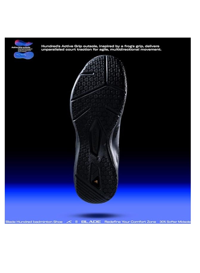 HUNDRED Blade Non-Marking Professional Badminton Shoes for Men | Material: TPU/Rubber | Suitable for Indoor Tennis/Squash/Table Tennis/Basketball & Padel - Image 2