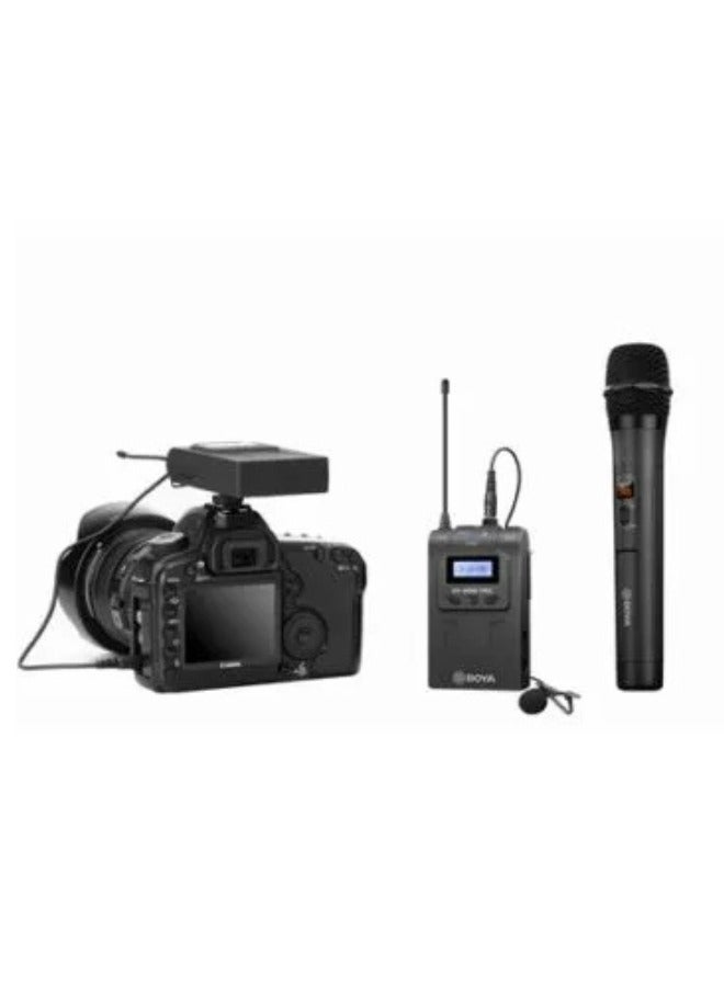 BOYA BY-WM8 PRO-K4 UHF DUAL-CHANNEL WIRELESS MICROPHONE SYSTEM - Image 1